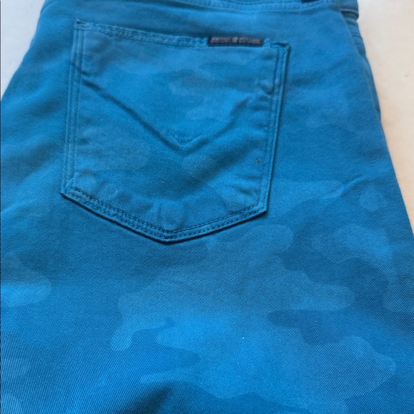 NWOT Hudson Jeans Women's Nico mid rise super Skinny in Vibrant Blue camo - Picture 8 of 9